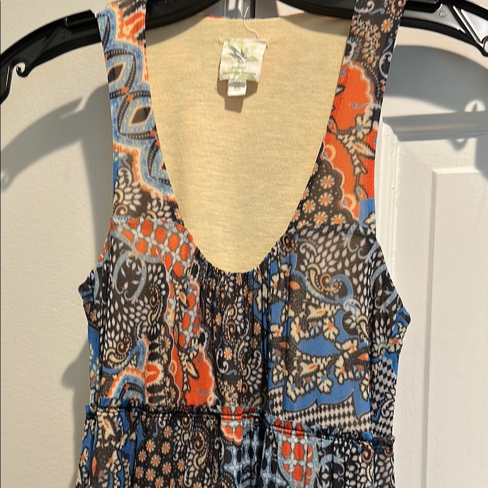 Anthropologie Multicolor Patchwork Maxi Dress - image 1